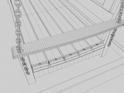 Porch Swing Model 3D
