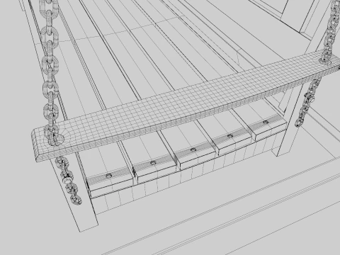 Porch Swing 3D Model