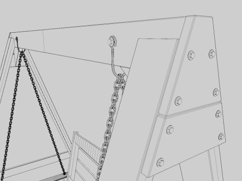 Porch Swing Model 3D