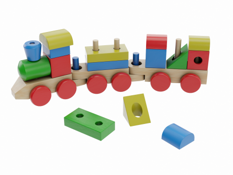 Toy Train 3D 模型