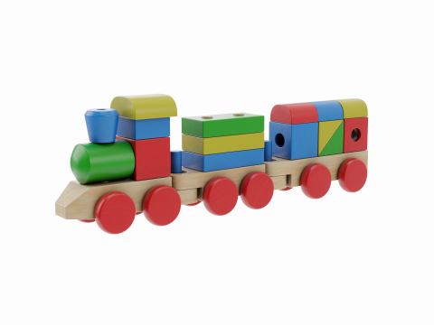Toy Train 3D 모델