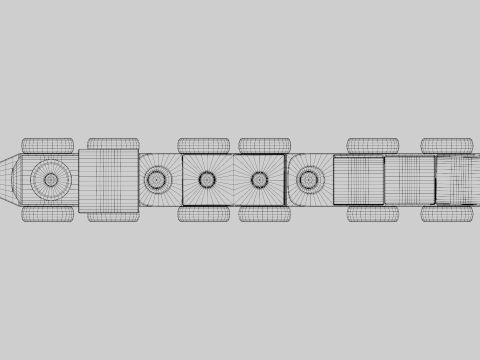 Toy Train 3D 모델