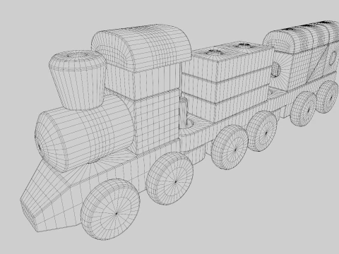 Treno giocattolo Modello 3D