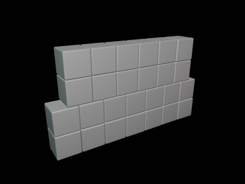 Wooden Letter Blocks 3D 모델