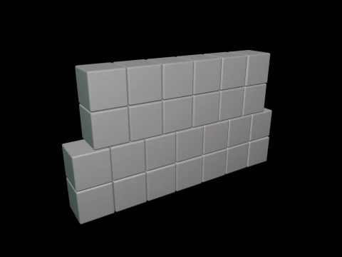 Wooden Letter Blocks 3D Model