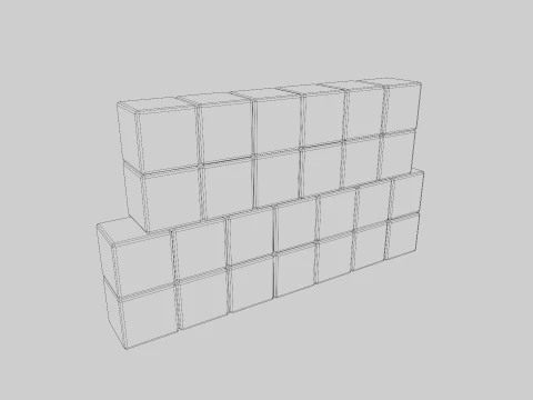 Wooden Letter Blocks 3D Model