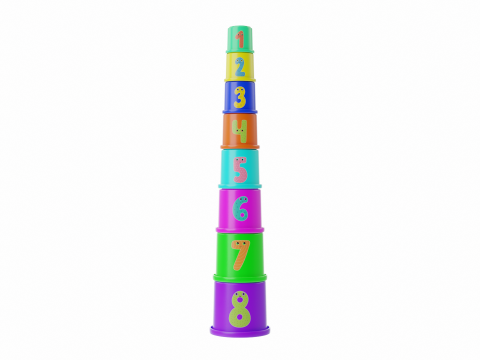 Stacking Cups Toy 3D 模型