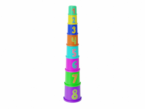 Stacking Cups Toy 3D मॉडल