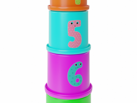 Stacking Cups Toy 3D मॉडल