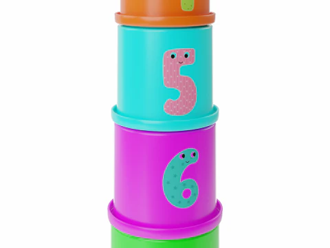 Stacking Cups Toy 3D Model