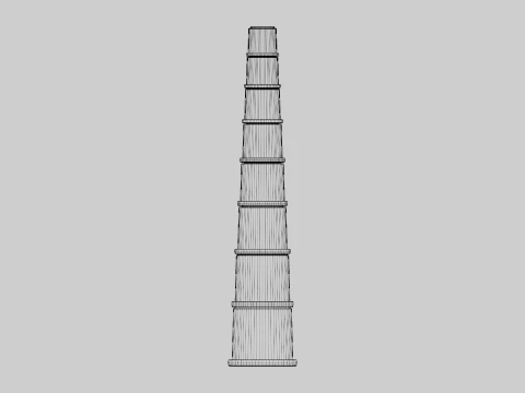Stacking Cups Toy 3D Model
