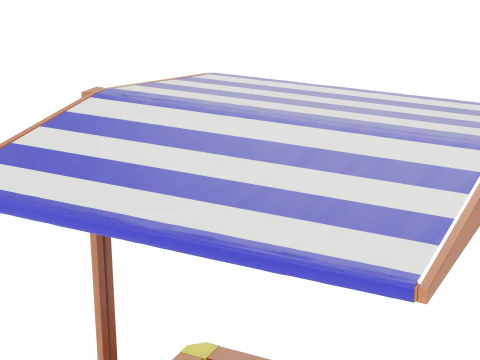 Sandbox with Canopy 3D Model