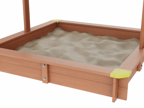 Sandbox with Canopy 3D Model