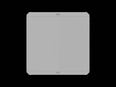 Sandbox with Canopy 3D Model