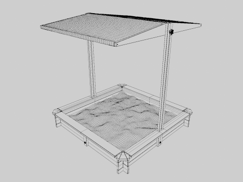 Sandbox with Canopy 3D मॉडल