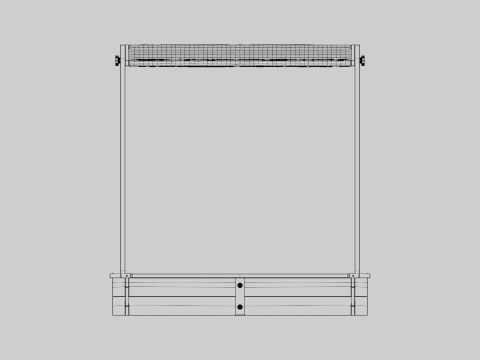 Sandbox with Canopy 3D मॉडल