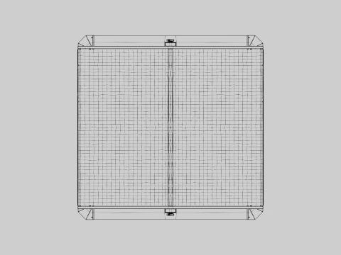 Sandbox with Canopy 3D Model