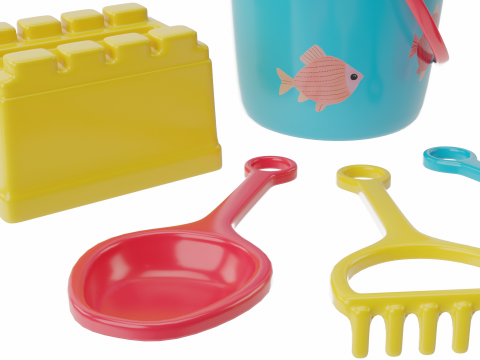 Beach Toys 3D 모델