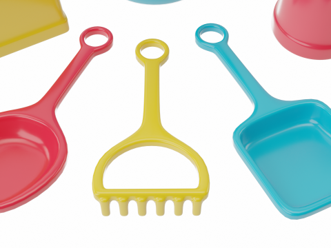 Beach Toys 3D 모델