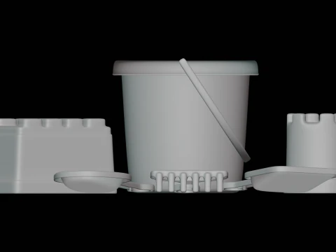 Beach Toys 3D Model