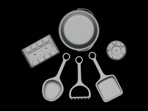 Beach Toys 3D 모델