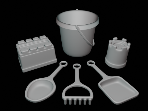 Beach Toys 3D 모델