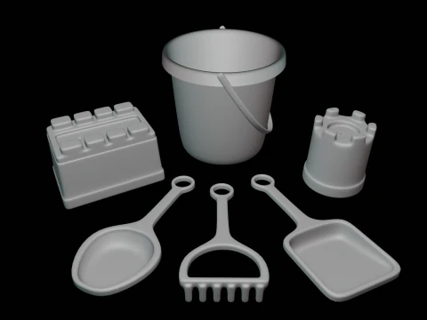 Beach Toys 3D Model
