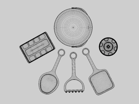 Beach Toys 3D Model