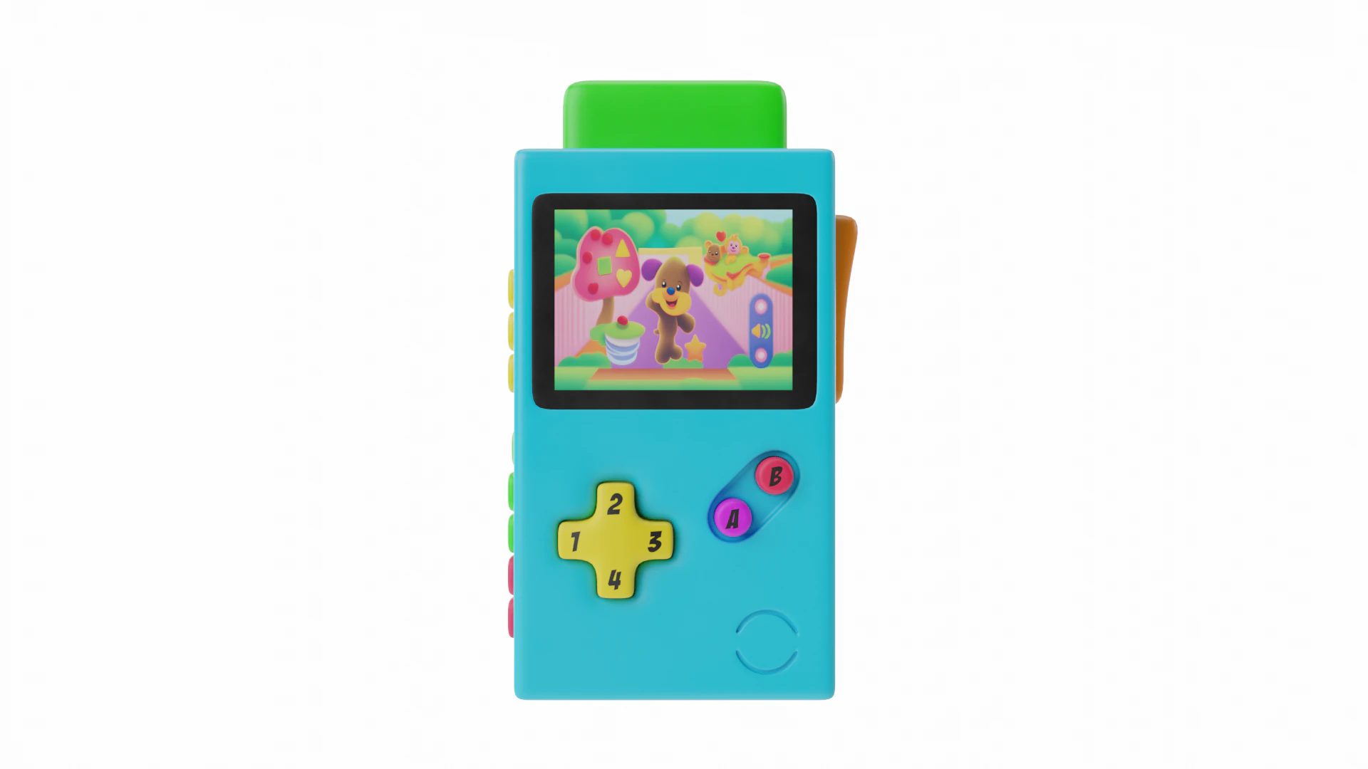Little Gamer Toy 3D Model .c4d .max .obj .3ds .fbx .stl .blend