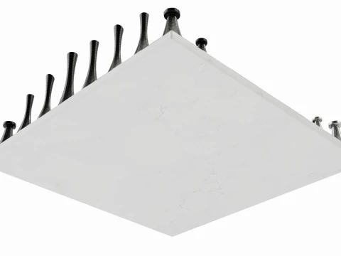 Metal Chess Set 3D Model