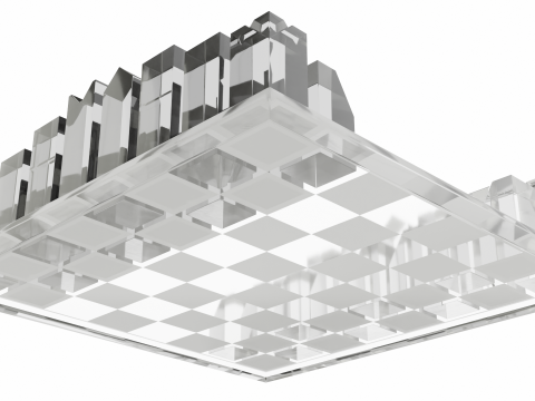 Crystal Chess Set 3D 模型