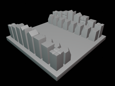 Crystal Chess Set 3D 模型