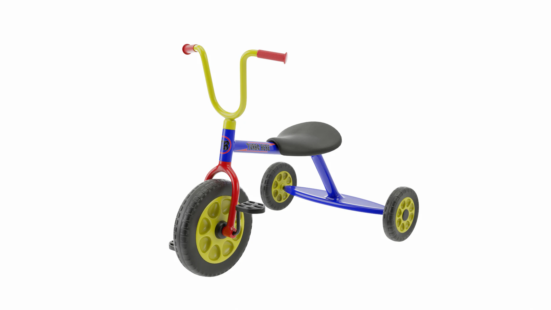 Turbo Bebe Tricycle 3D Model .c4d .max .obj .3ds .fbx .stl .blend