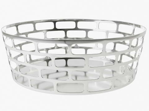 Padr&atilde;o de trama de metal para tigela de frutas para decora&ccedil;&atilde;o Modelo 3D