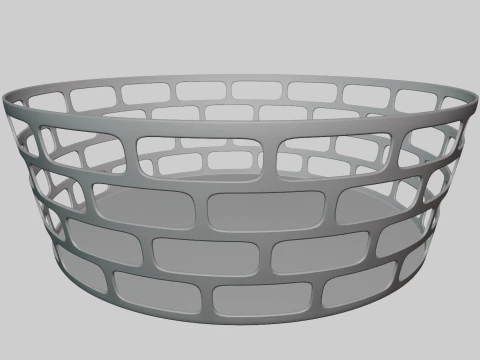 Decoro portafrutta in metallo Modello 3D