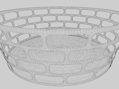 Decoro portafrutta in metallo Modello 3D