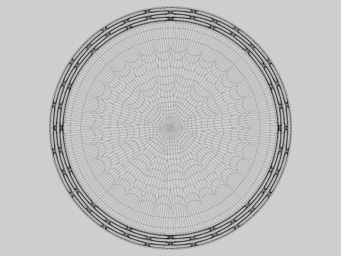 Decoro portafrutta in metallo Modello 3D