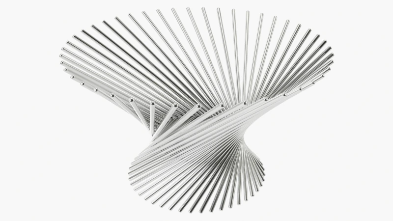 Decoração Fruteira Metal Redemoinho Modelo 3D .c4d .max .obj .3ds .fbx .stl .blend