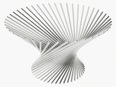 Decora&ccedil;&atilde;o Fruteira Metal Redemoinho Modelo 3D