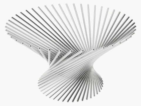 装飾フルーツボウルメタルスワール 3Dモデル