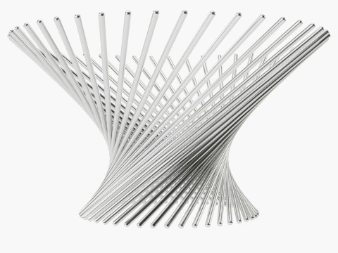 Decora&ccedil;&atilde;o Fruteira Metal Redemoinho Modelo 3D