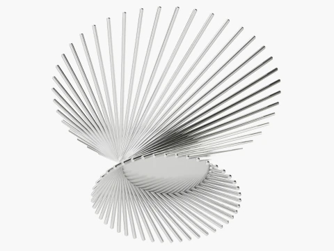 Decora&ccedil;&atilde;o Fruteira Metal Redemoinho Modelo 3D