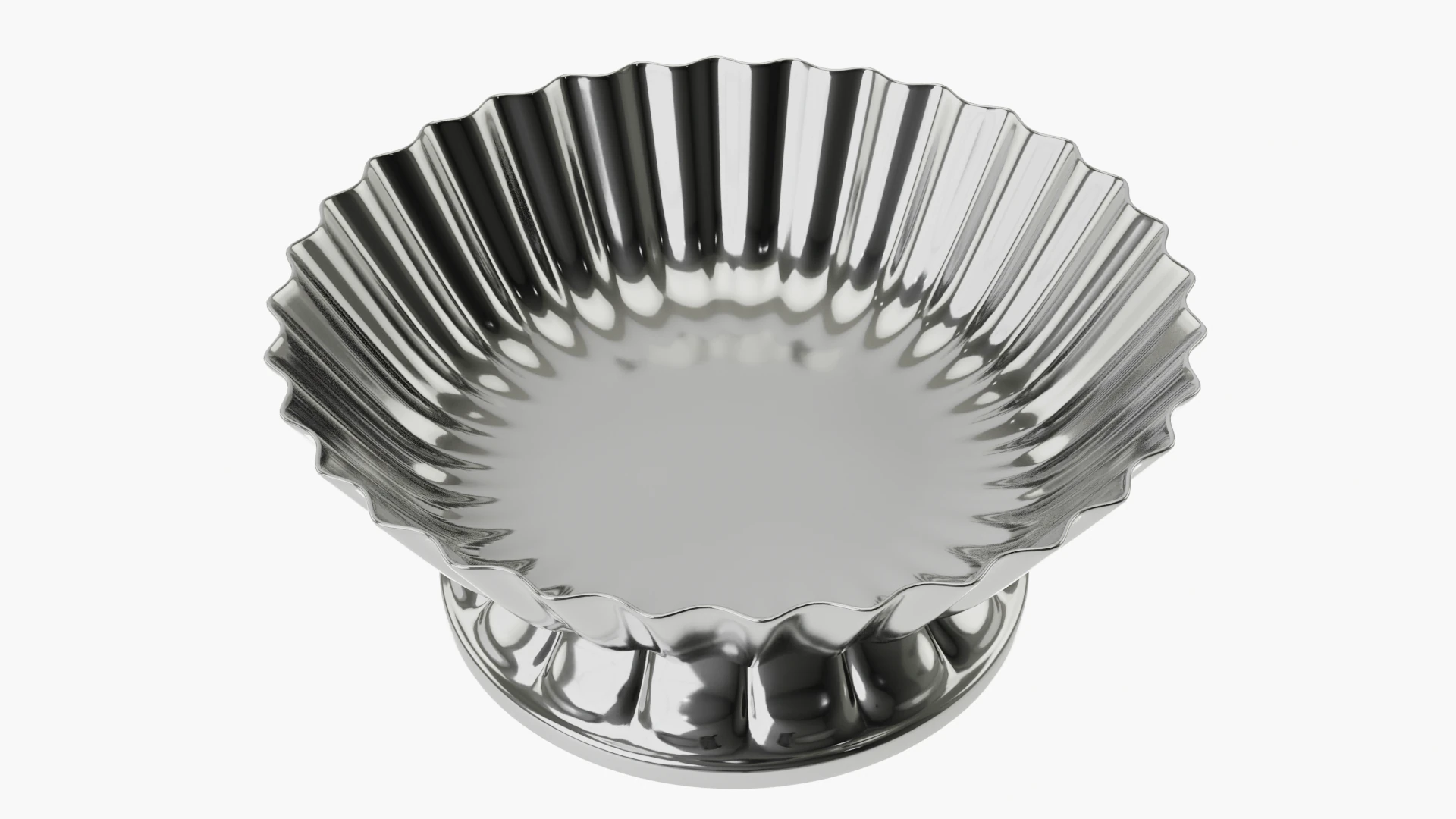 Decoro portafrutta in metallo a coste Modello 3D .c4d .max .obj .3ds .fbx .stl .blend