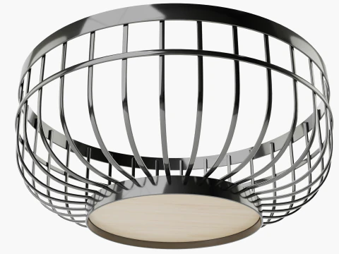 Design de cesta de metal para fruteira decorativa Modelo 3D