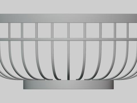 Decoro portafrutta in metallo Modello 3D