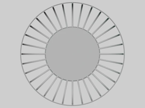 Design de cesta de metal para fruteira decorativa Modelo 3D