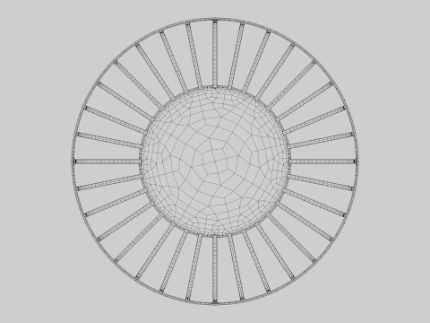 Design de cesta de metal para fruteira decorativa Modelo 3D