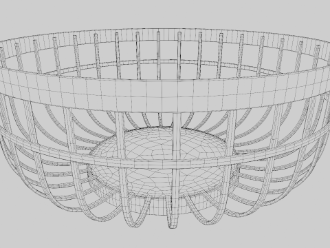Decoro portafrutta in metallo Modello 3D
