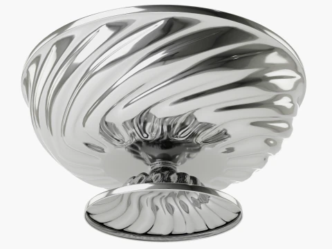 Decor Fruitschaal Gedraaid Patroon 3D Model