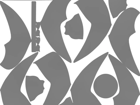 Decor Fruitschaal Gedraaid Patroon 3D Model